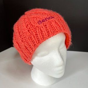 Bench Beanie Cable Knit Hat with Bench Logo Embroidery, Orange